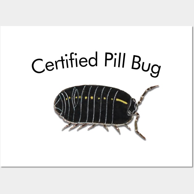 Pill bug design Wall Art by Luggnagg